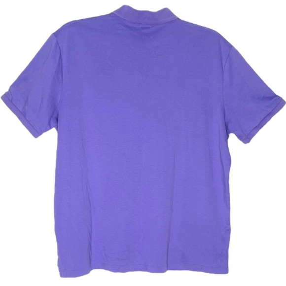 Polo Ralph Lauren Men’s Polo Shirt Solid Purple Embroidered Pony Chest Logo XL - Picture 2 of 6
